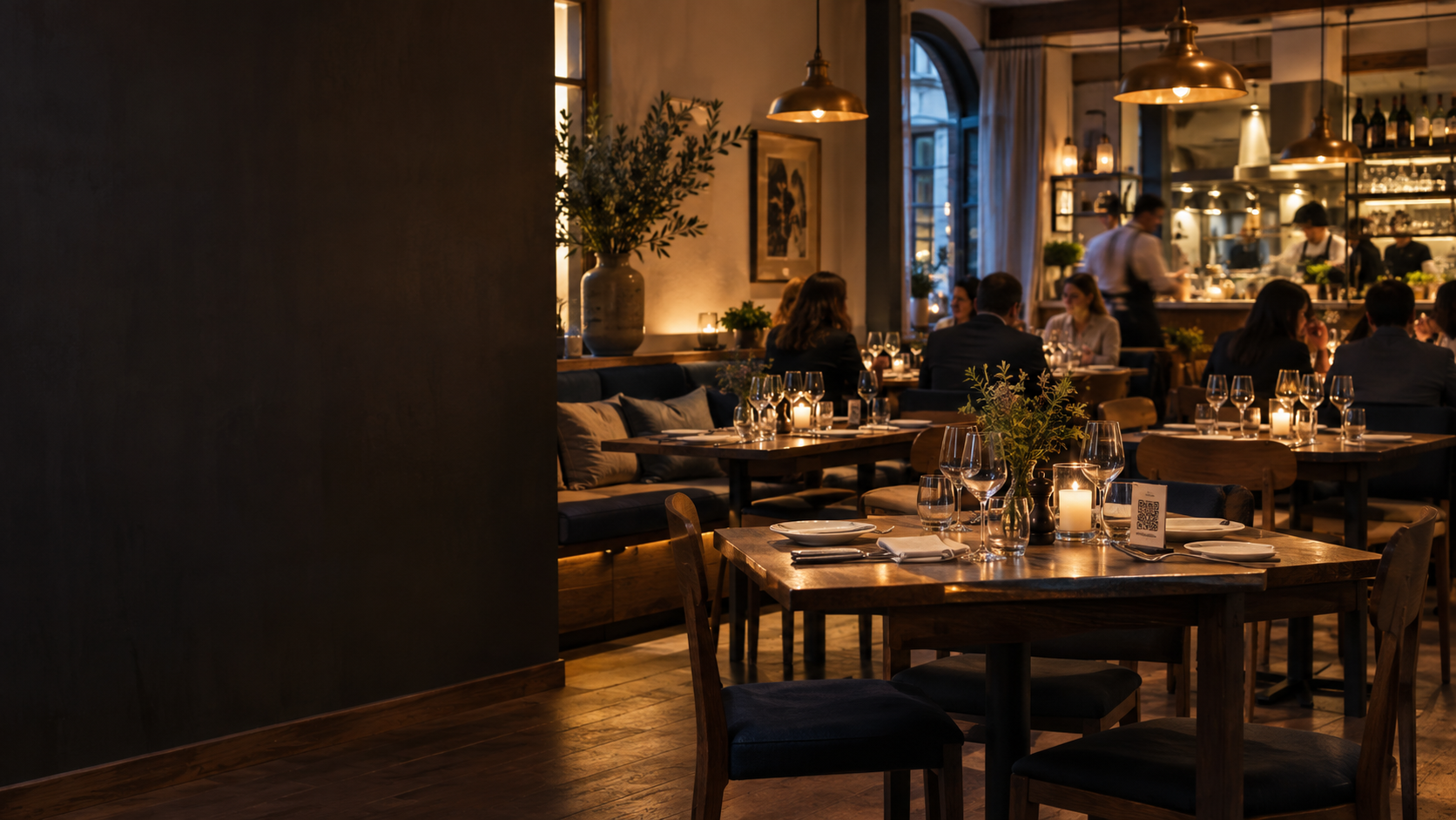 A welcoming restaurant table